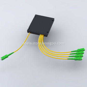 1:4 PLC splitter with SC APC connector